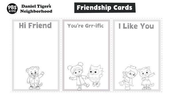 Make a friendship card with Daniel!