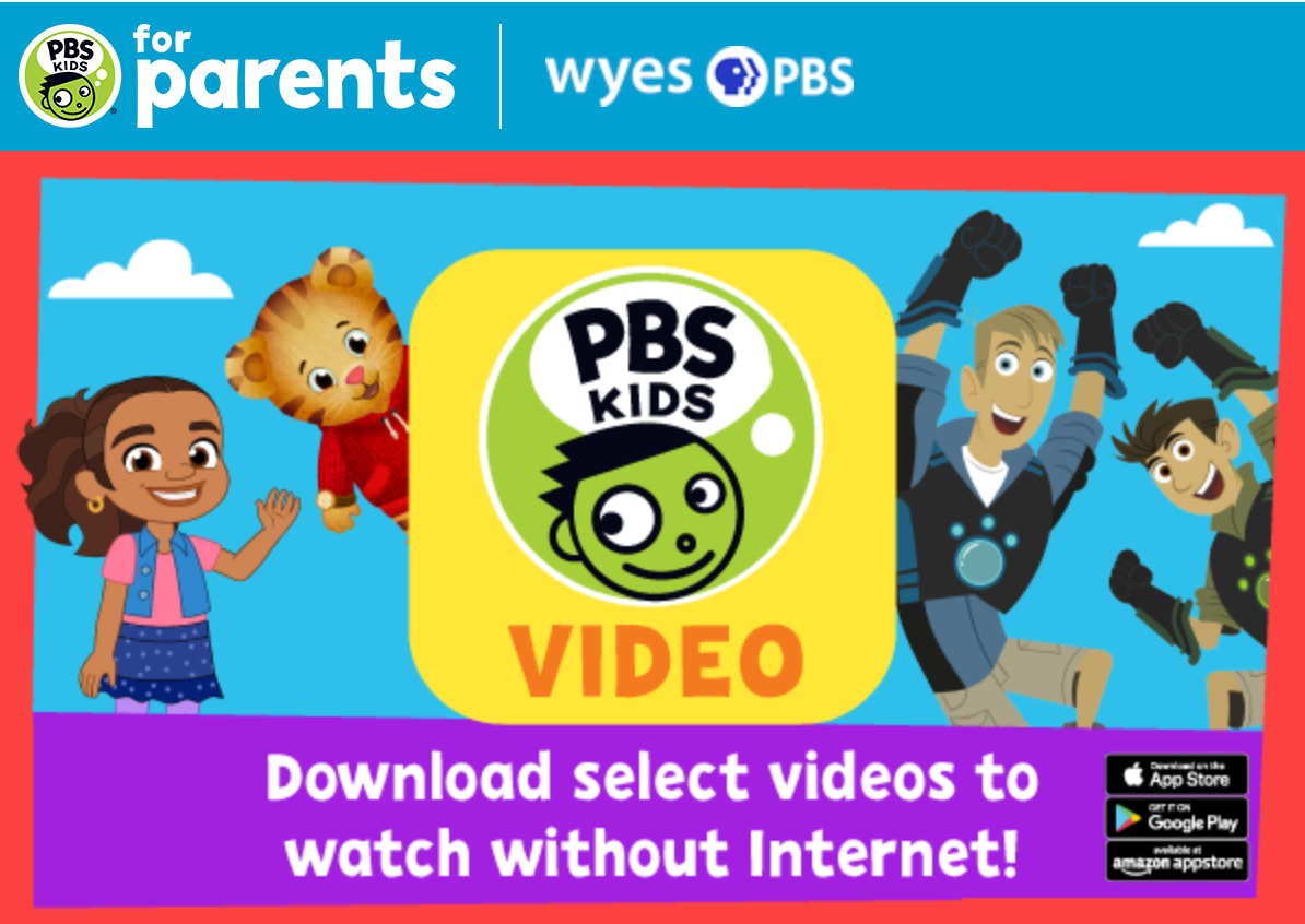Click to download the PBS Kids Video app 