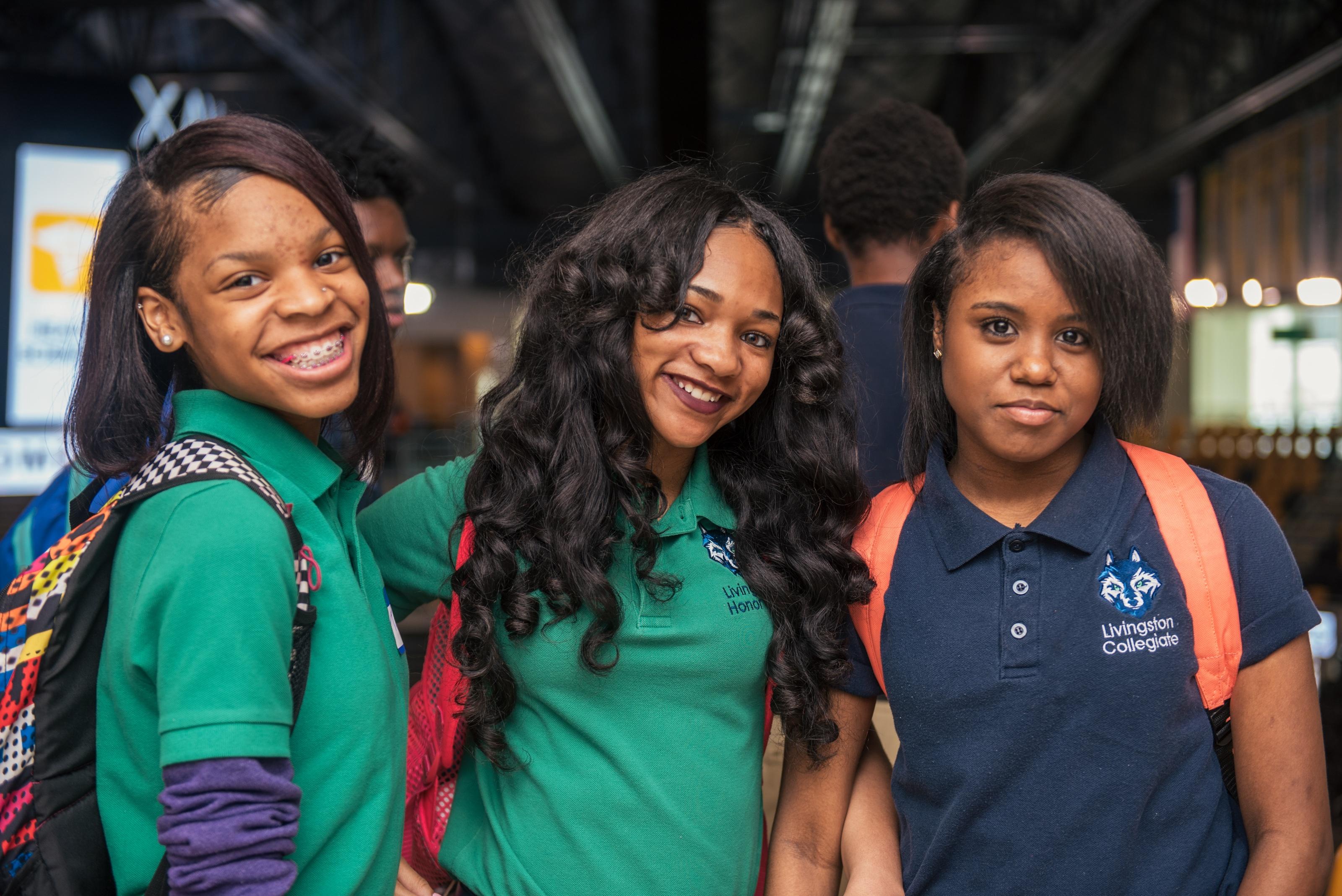 students smiling