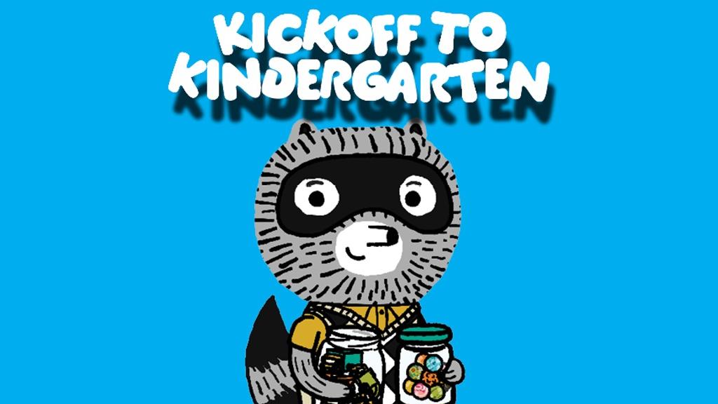 Kickoff to Kindergarten Carl the Collector character against a turquoise-colored solid background