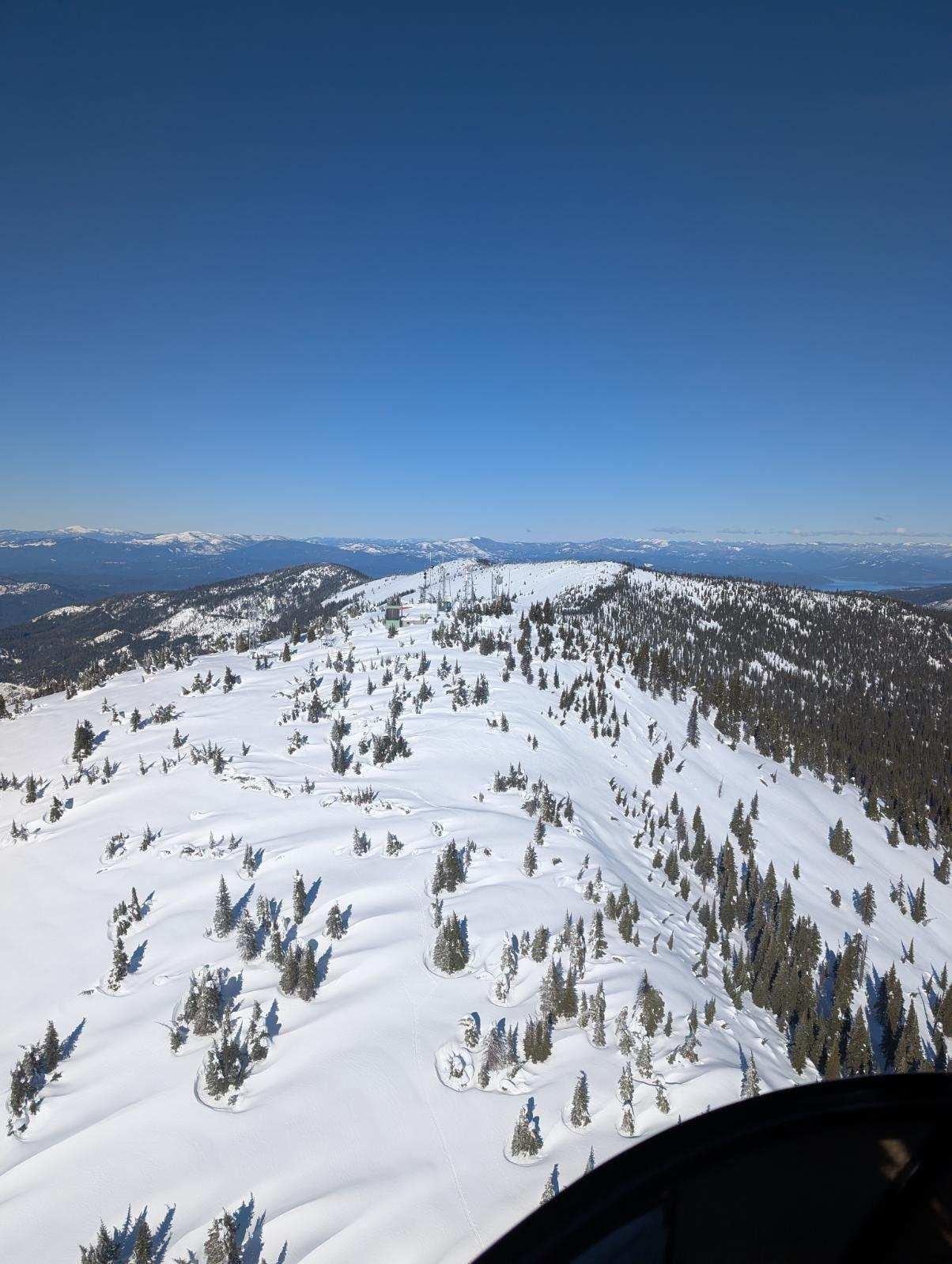 The view flying in to the translator site on March 6.