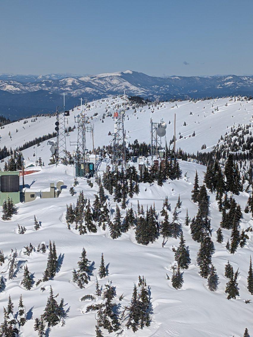 The translator as the helicopter pilot looks for a landing area on March 6th.