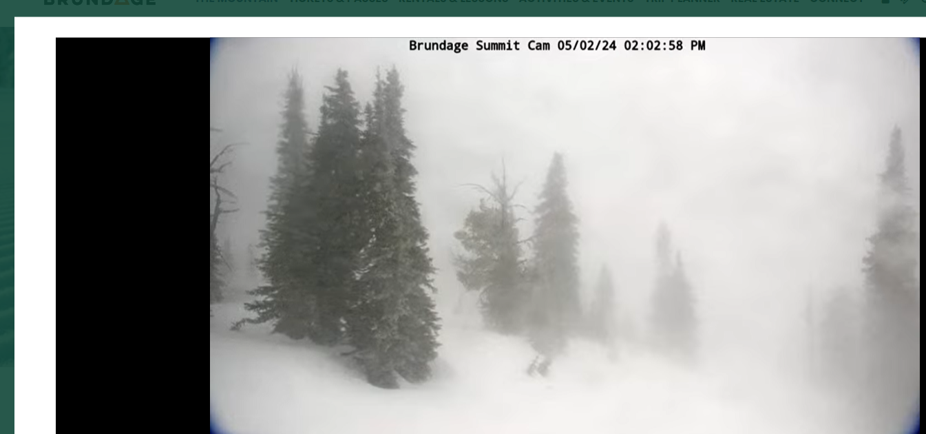 View from the Brundage site