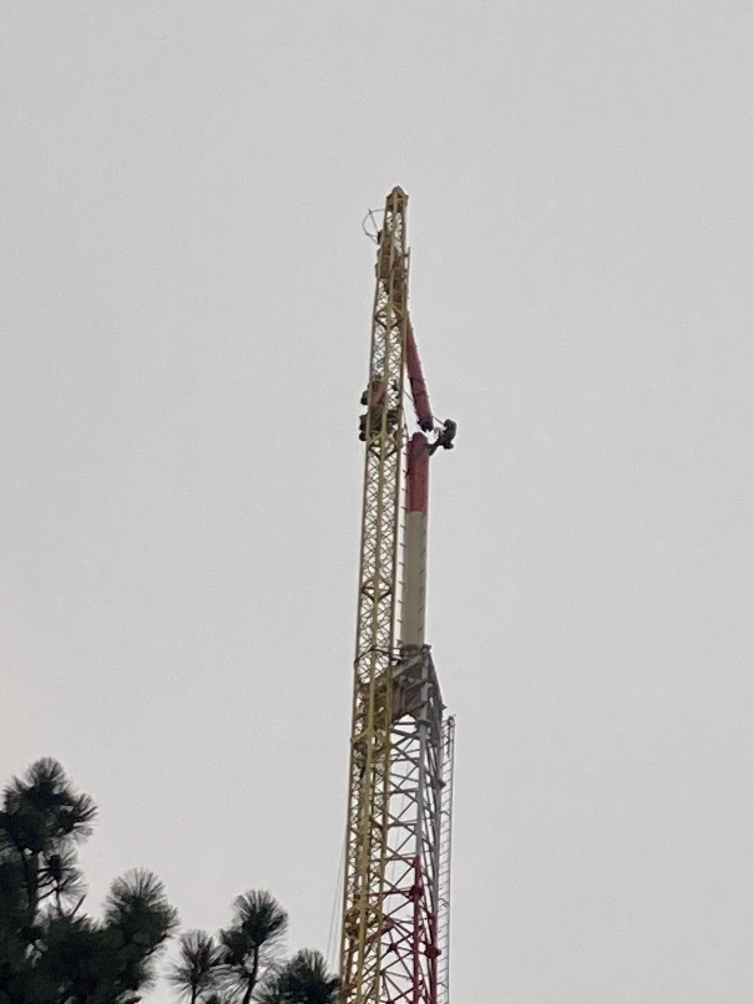 An engineer is working on the KUID transmitter, Sept 8, 2025.