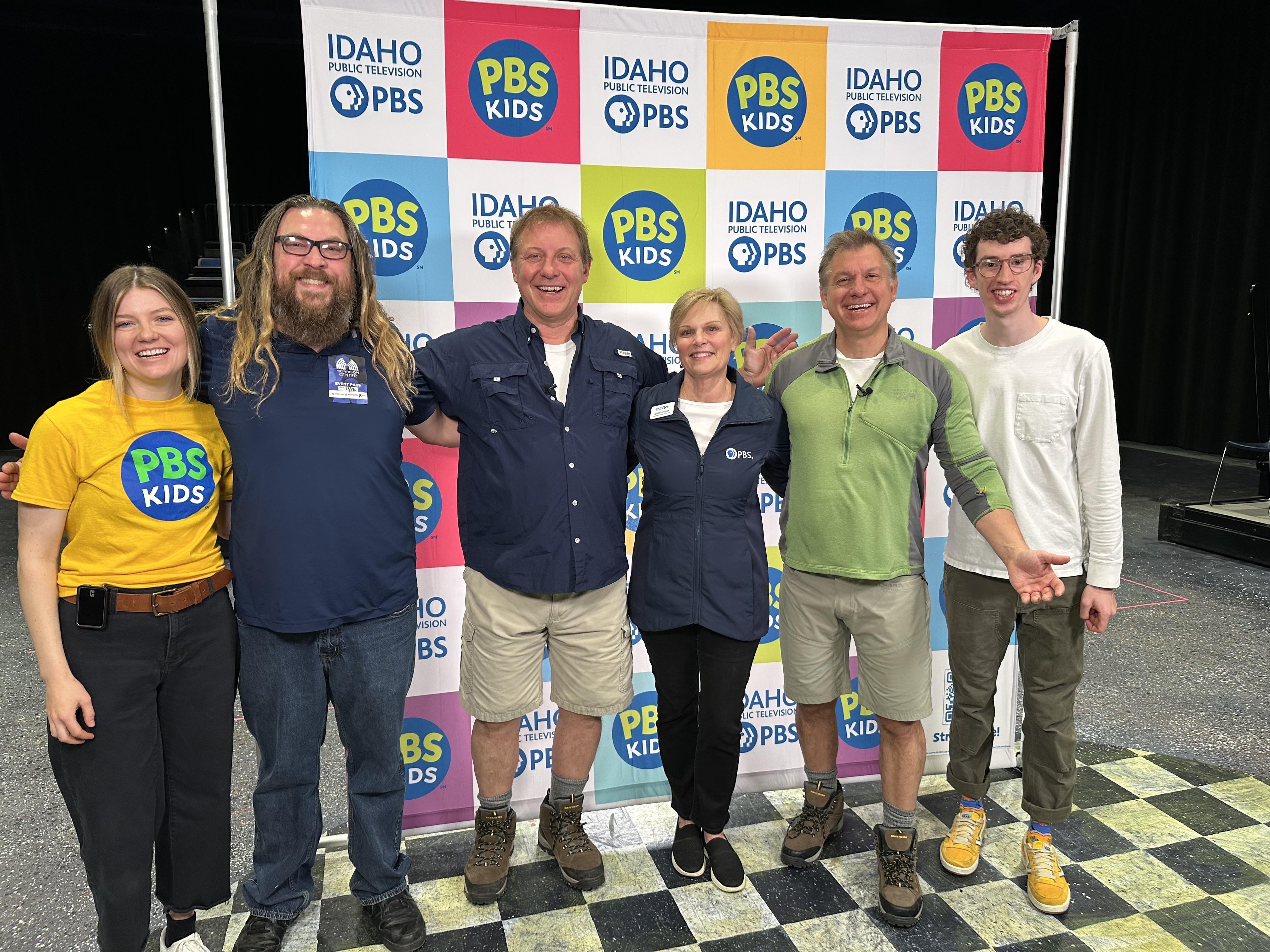 IdahoPTV staff and the Kratt Brothers