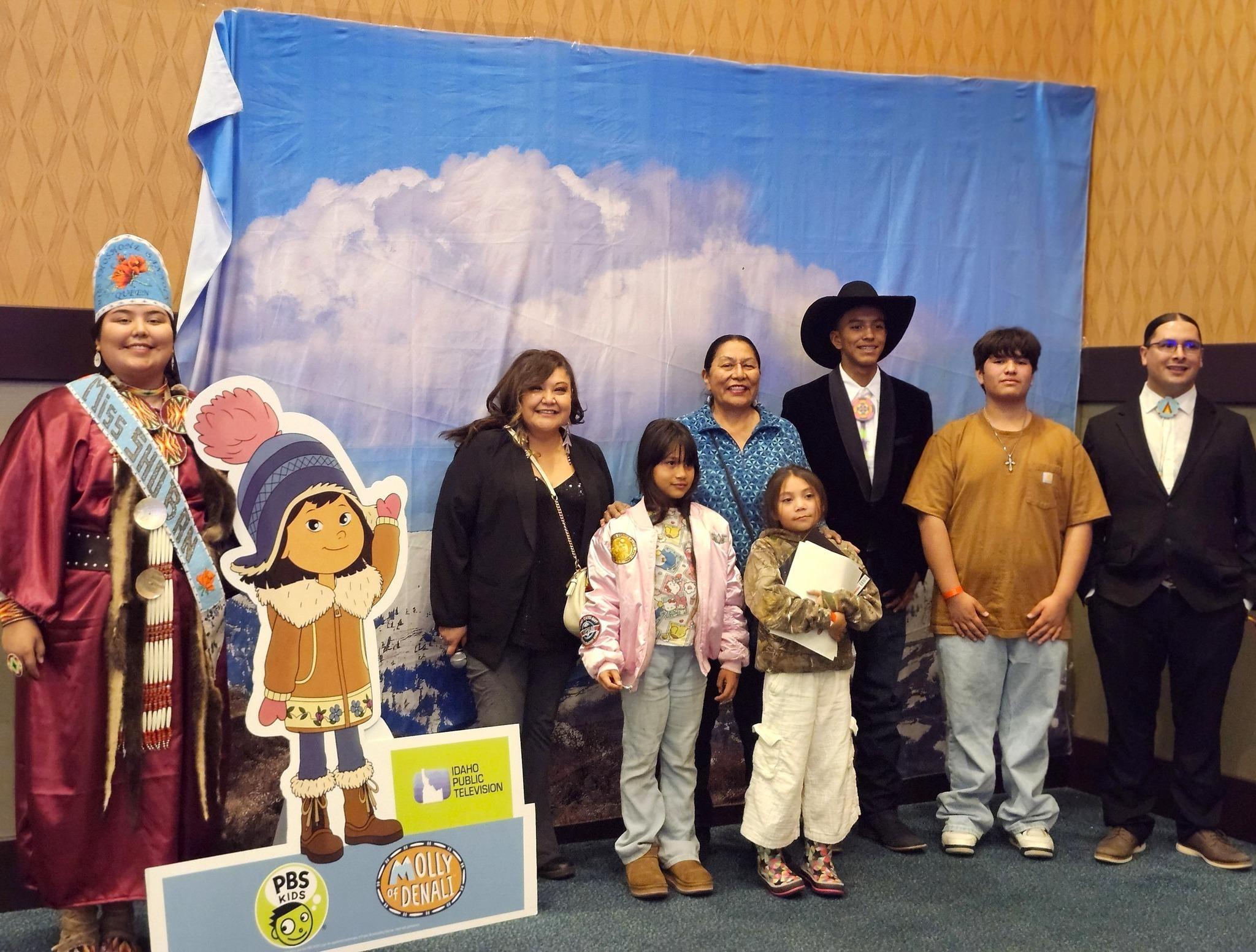 At a screening of Molly of Denali in Fort Hall, ID