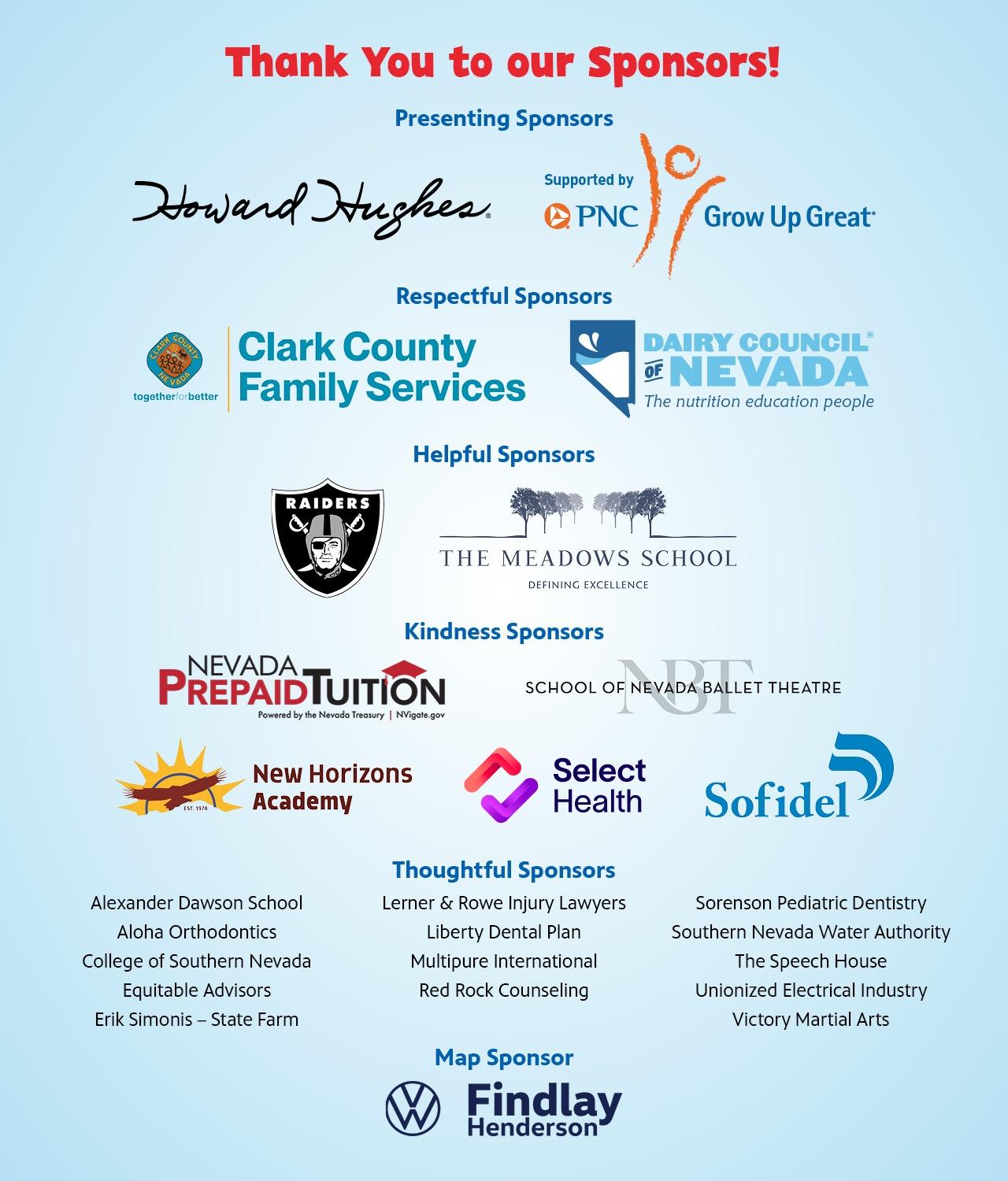 Thank You to our Sponsors!