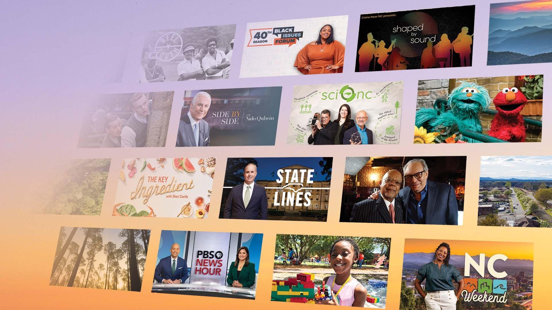 Collage of show covers compilation