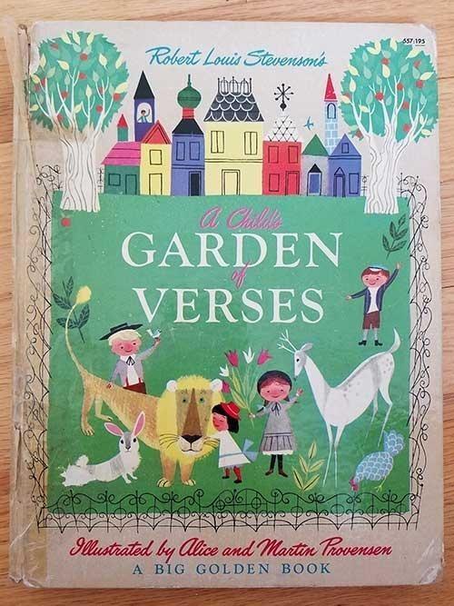 Worn copy of A Child's Garden of Verse book