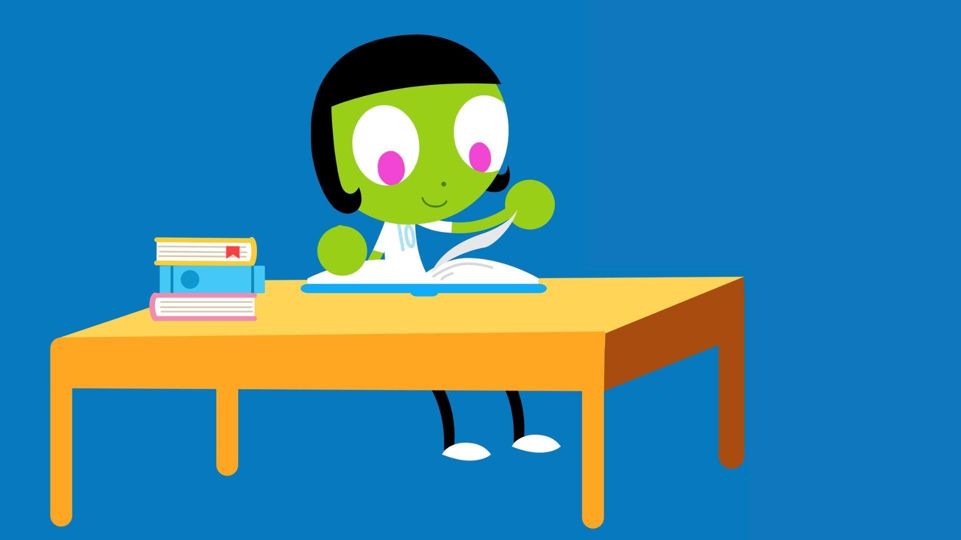 Dot flipping through a PBS KIDS Packet