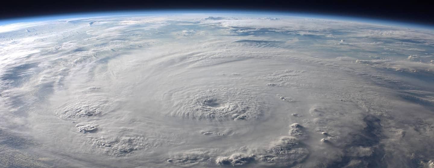 Satellite image of hurricane