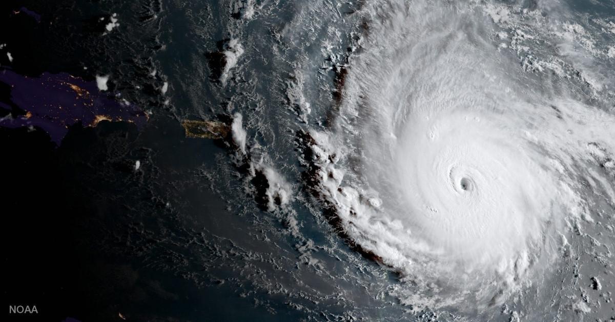 A satellite image of Hurricane Milton. Photo courtesy of NOAA.
