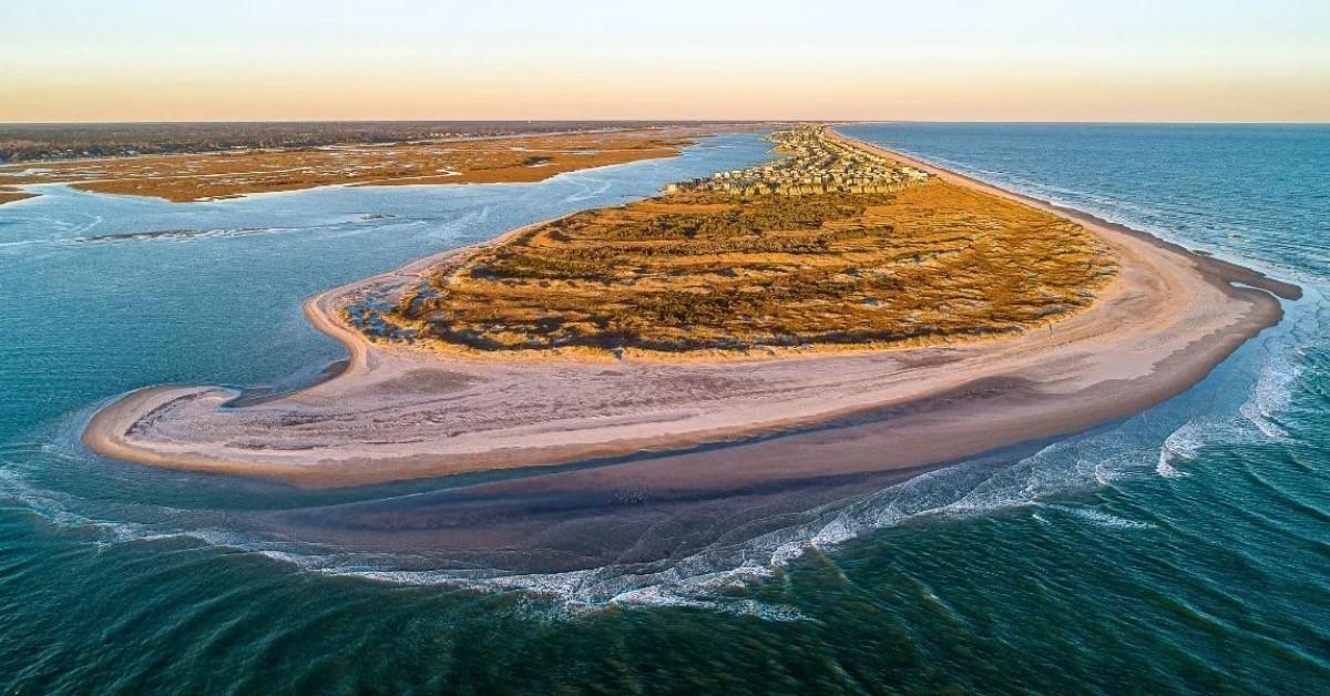 Topsail Island's South end.