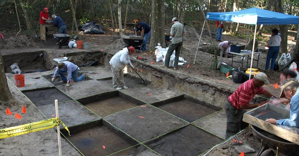 A historic excavation site.