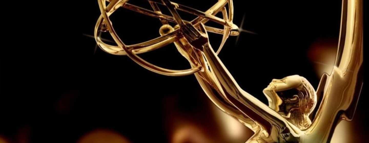 Closeup of the Emmy Awards statuette