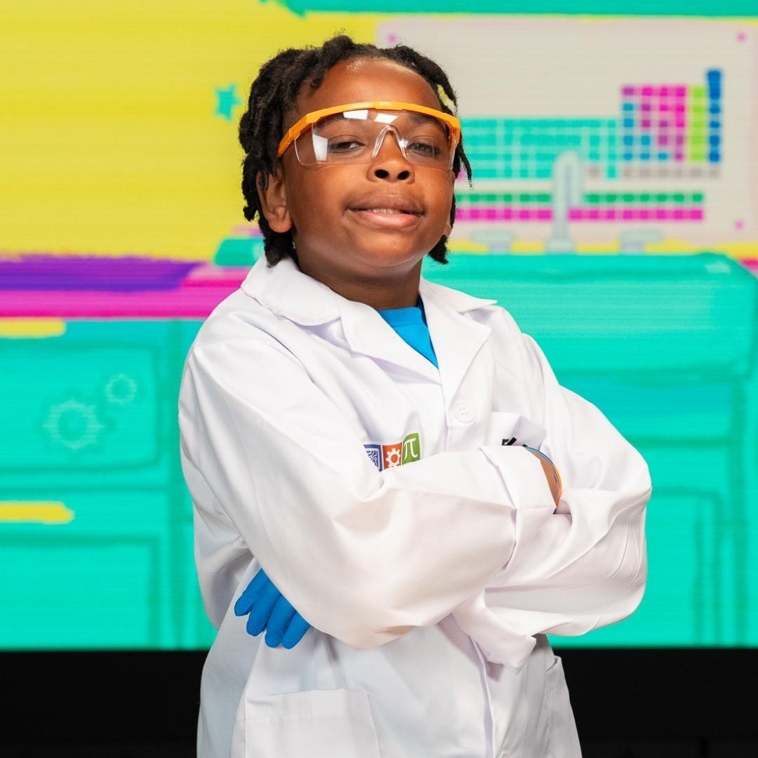 Elijah, featured in the Mini Fab Science Lab episode, "The Rotten Banana."