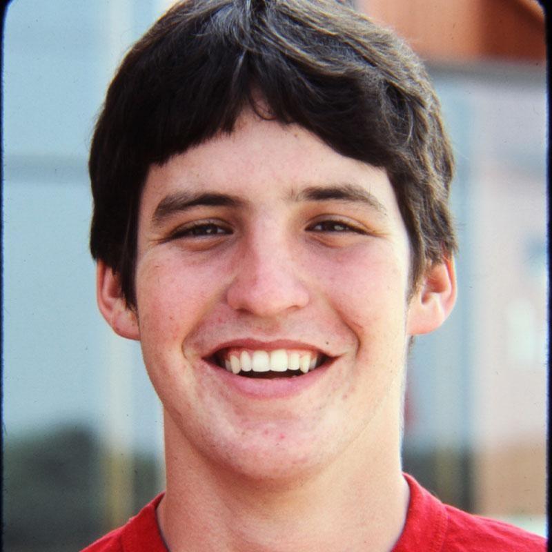 Close-up photo of Scott Dinkard as a teenager.