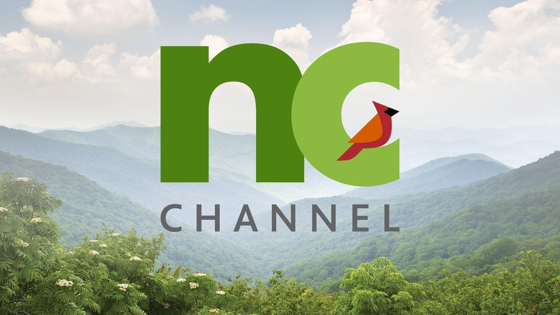 NC Channel logo with an image of the Blue Ridge mountains behind it.