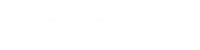 Energy & The Environment