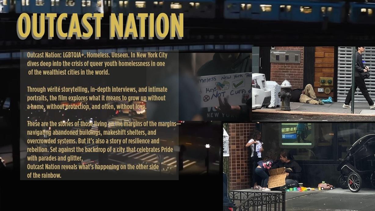 Outcast Nation - LGBTQIA+ -Homeless. Unseen. In New York City
