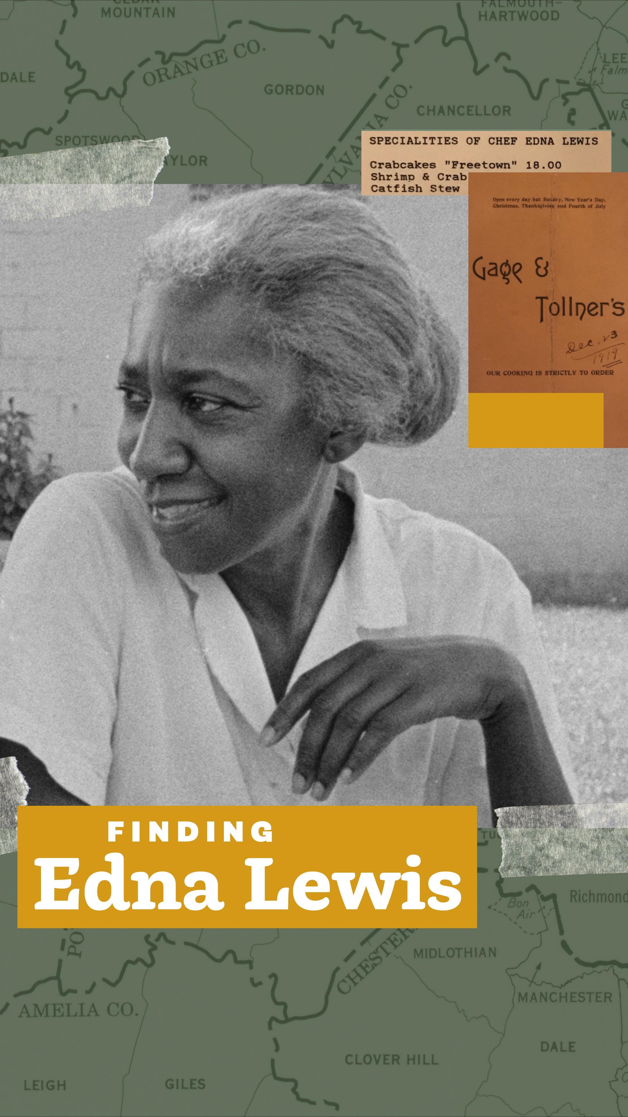 Finding Edna Lewis show's poster