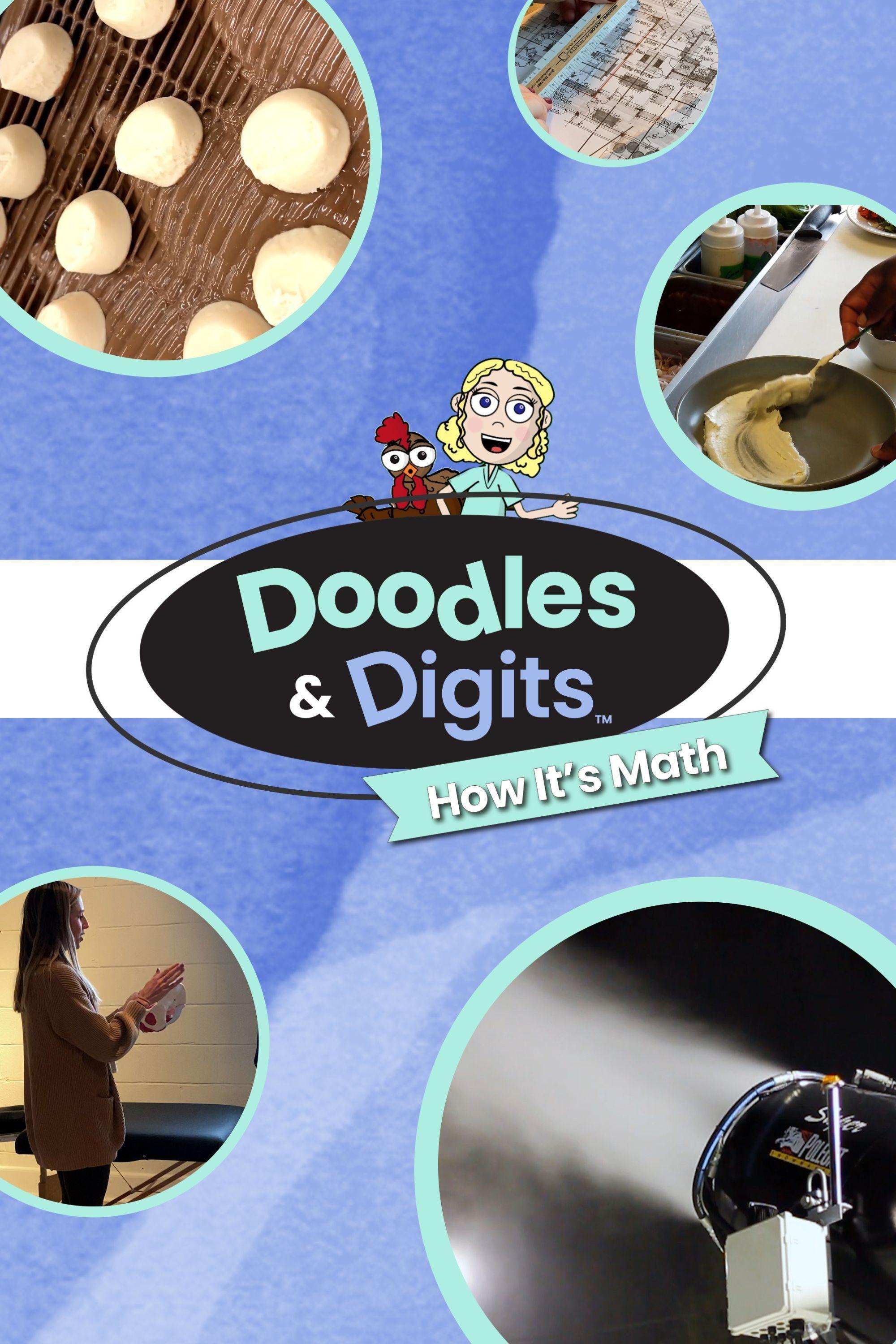 DOODLES AND DIGITS: How It's Math show's poster