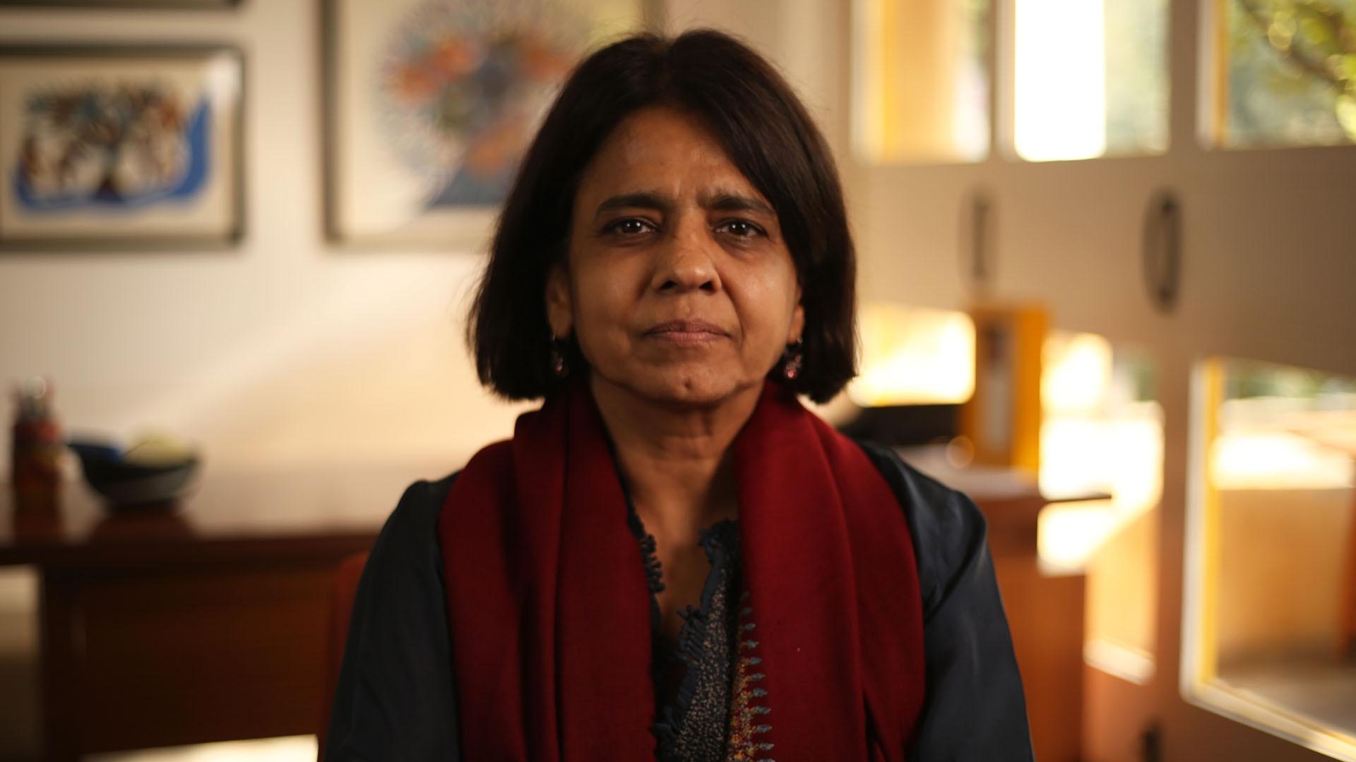 Closeup image of Sunita Narain, Director General, Center for Science and Environment, India