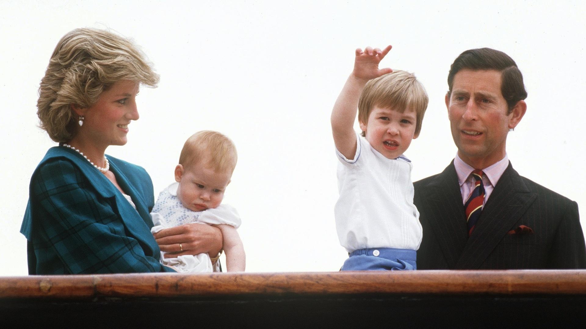 Princess Diana, Prince Charles, Prince William and Prince Harry