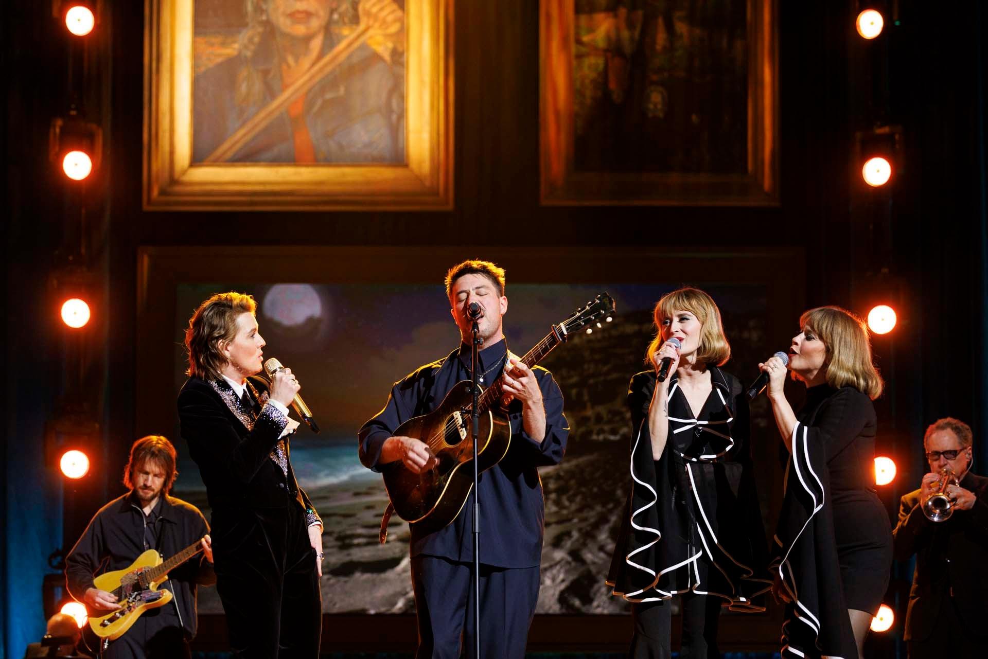 Brandi Carlile, Marcus Mumford and Lucius at the 2023 Gershwin Prize for Joni Mitchell