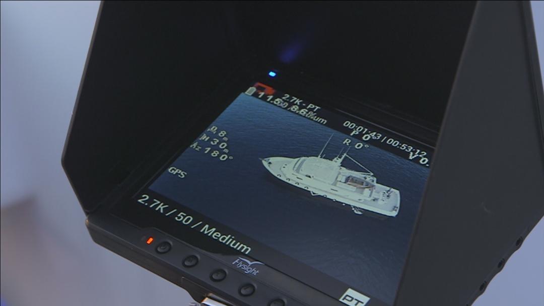 A monitor for the drone pilot
