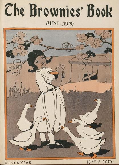 Hilda Wilkinson Brown's cover of "The Brownies' Book."