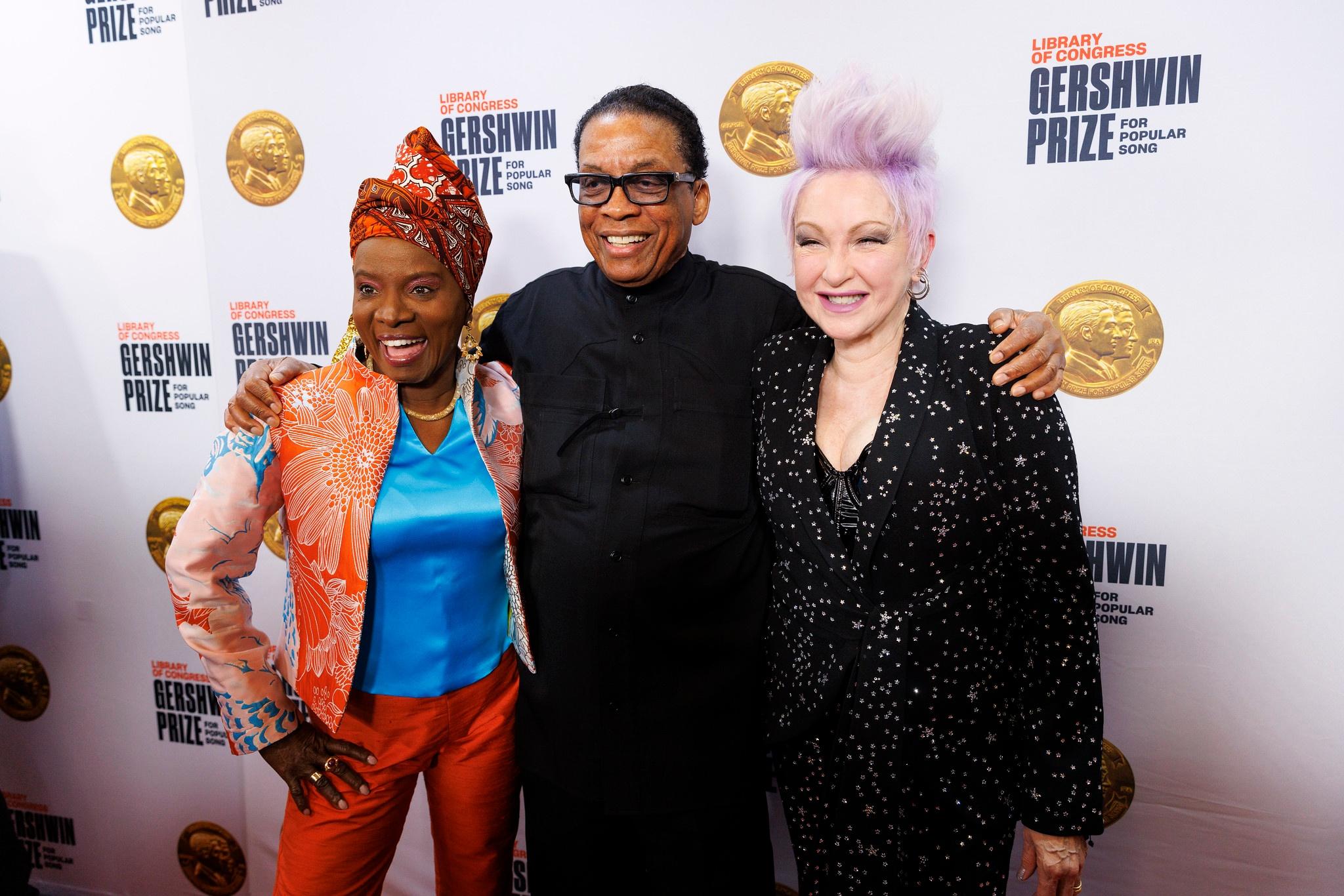 Angélique Kidjo, Herbie Hancock & Cyndi Lauper at the 2023 Gershwin Prize for Joni Mitchell