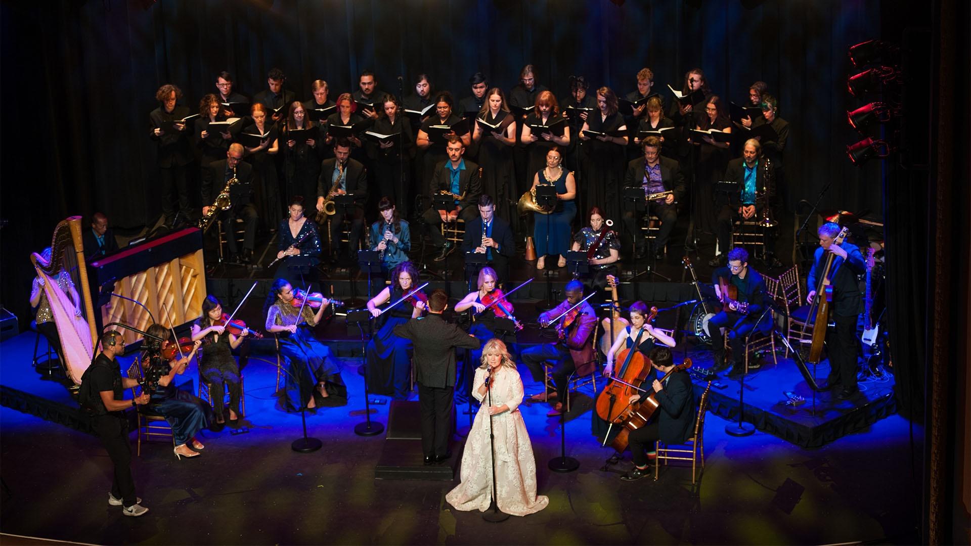 Natalie Grant and APO performing at People's Bank Theater in Marietta, Ohio.