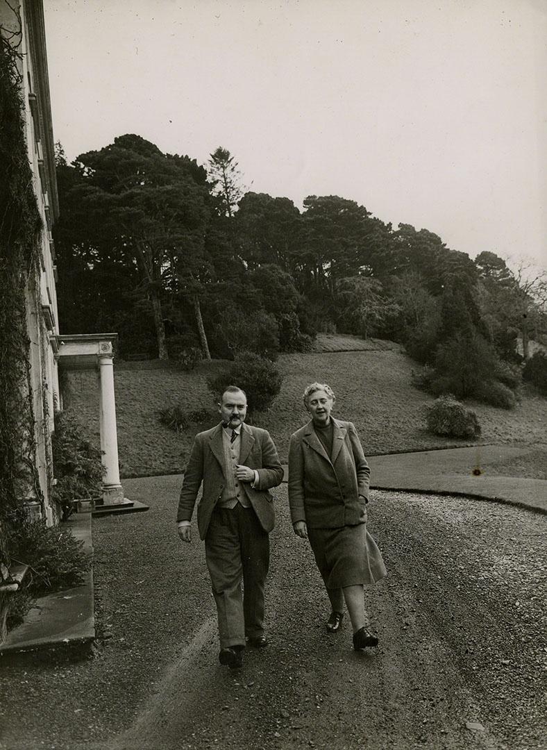 Image of Agatha Christie and her second husband, Max Mallowan, at Greenway.