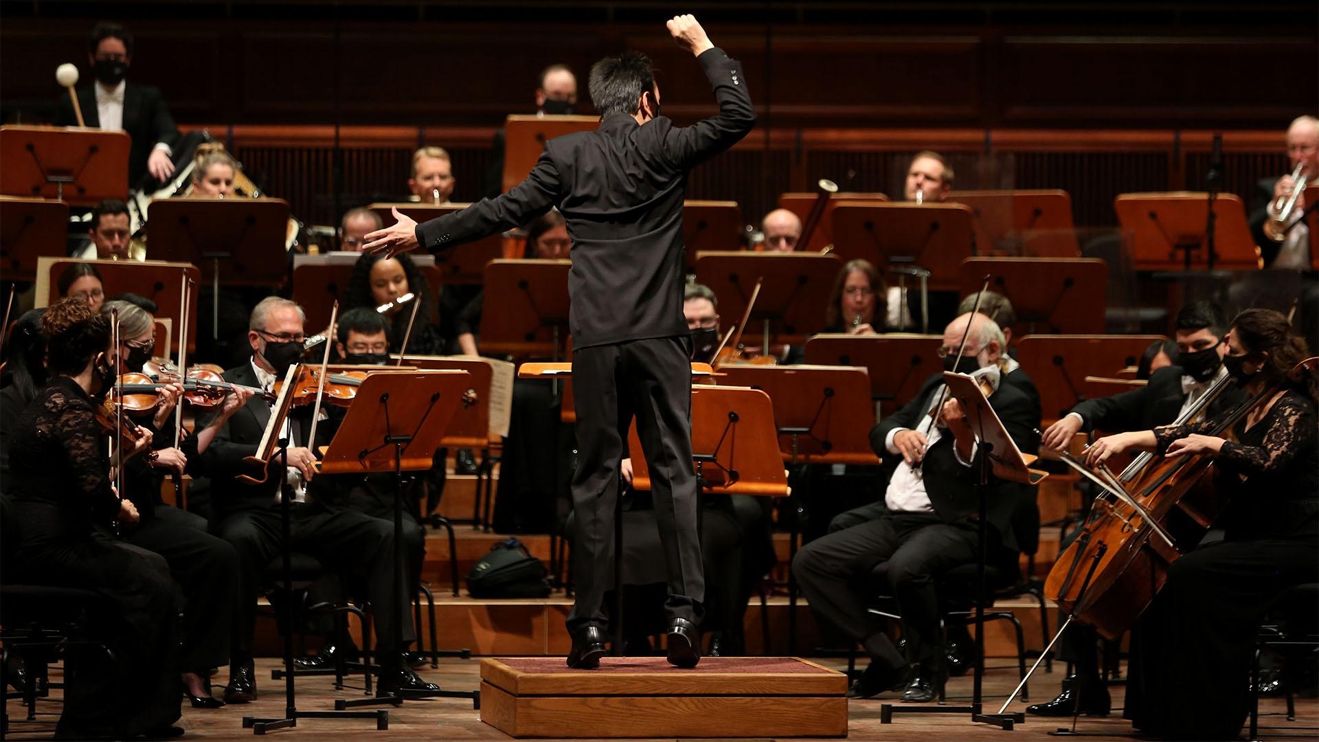 The Milwaukee Symphony Orchestra performs at Bradley Symphony Center.