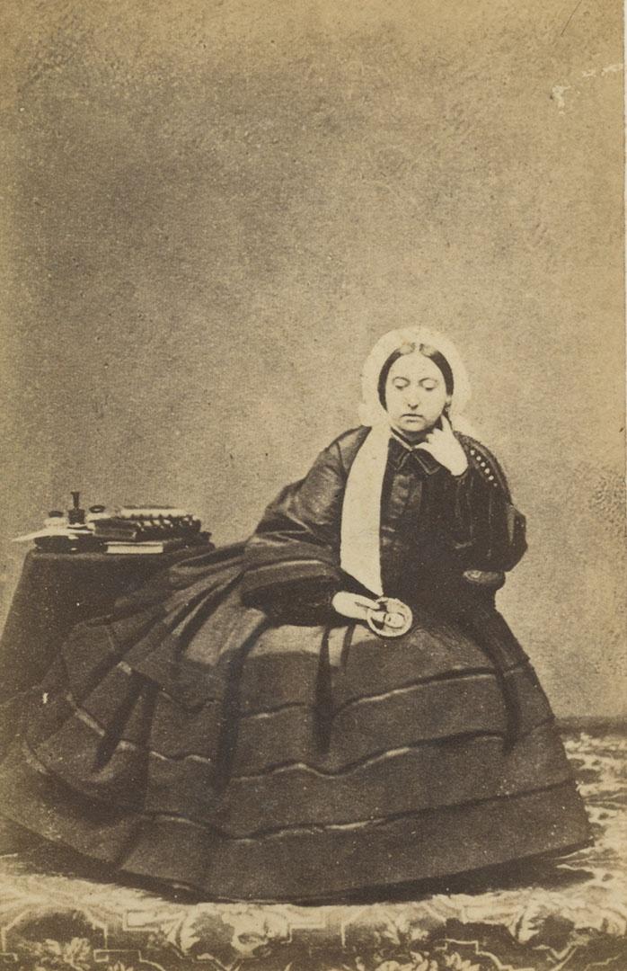 Queen Victoria in mourning.