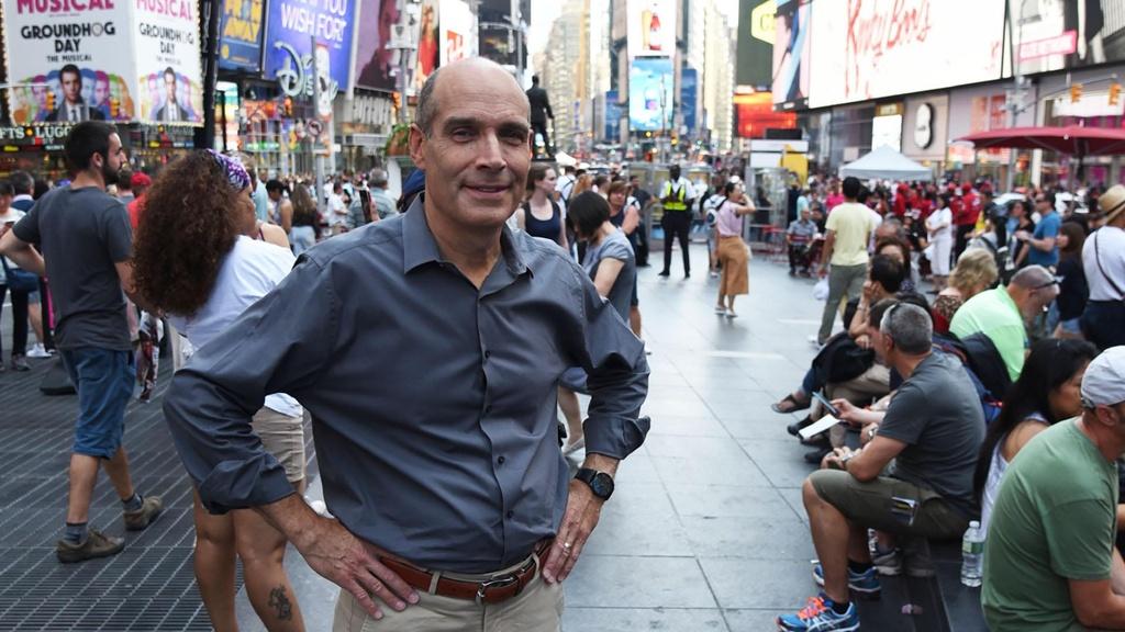 Geoffrey Baer on New York City’s Broadway.