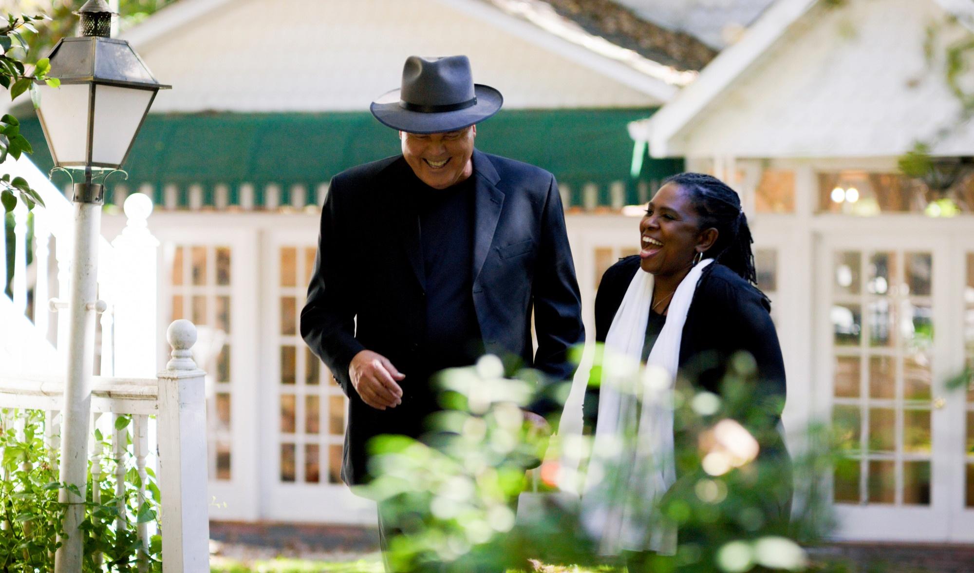 David Holt and Ruthie Foster walking