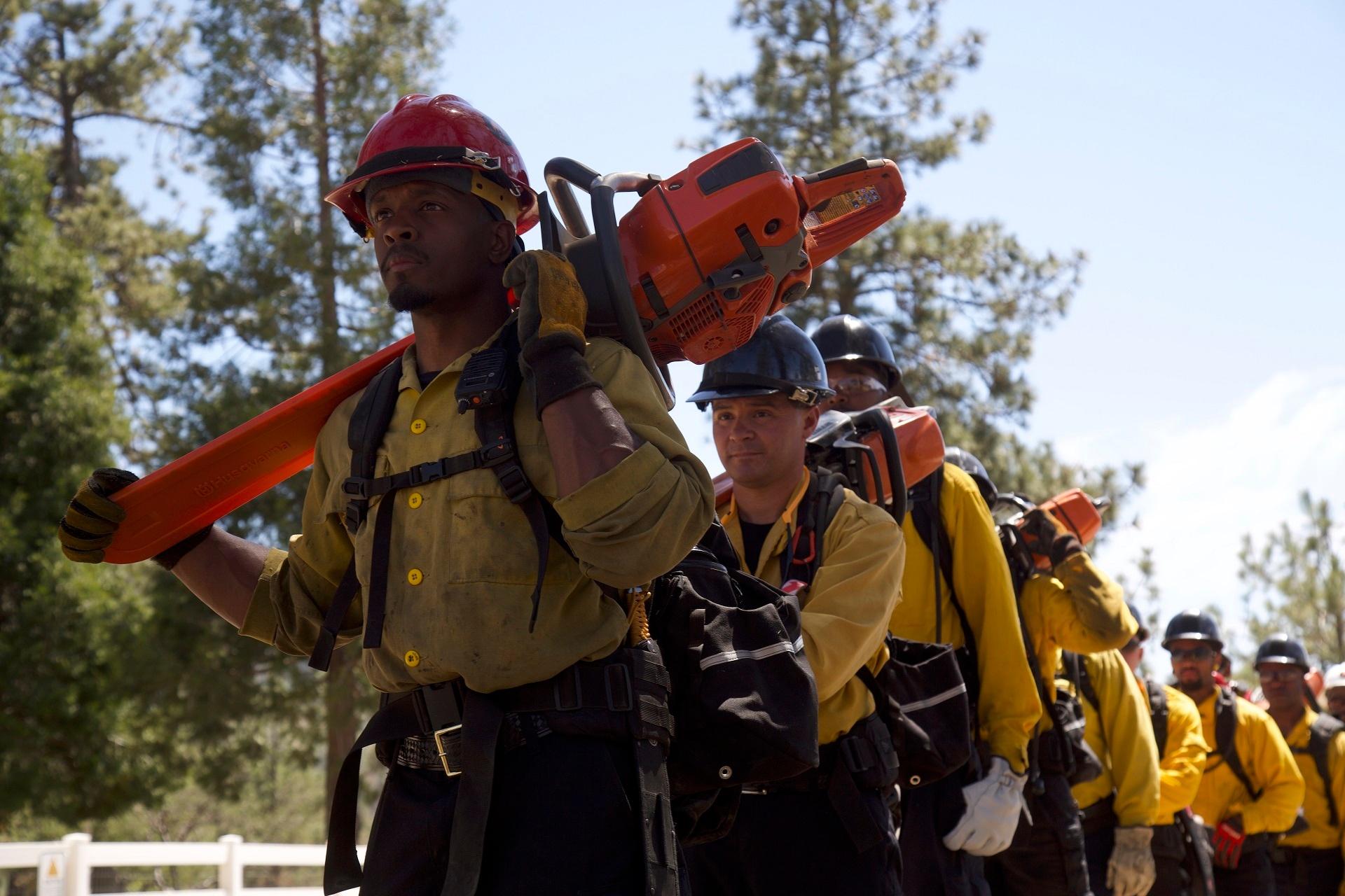 Forestry and Fire Recruitment Program students training and working in Mountain Center, CA