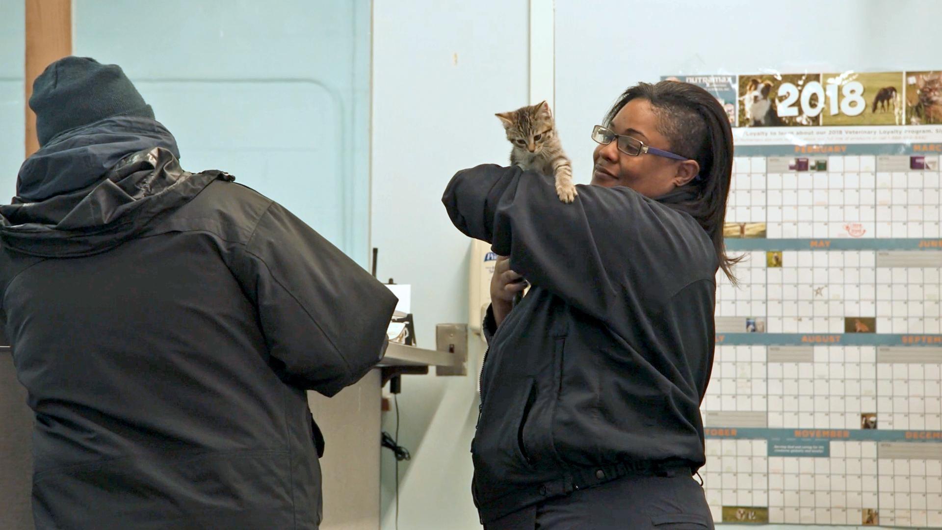 Still from Frederick Wiseman's film 'City Hall'