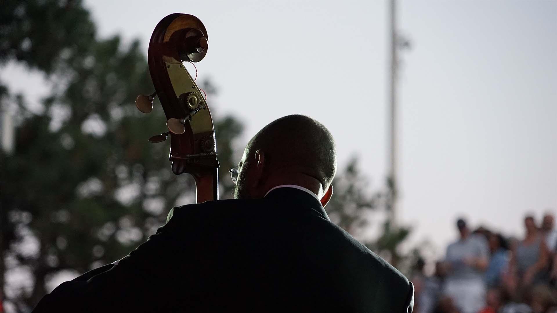 Ron Carter at the Detroit Jazz Festival.