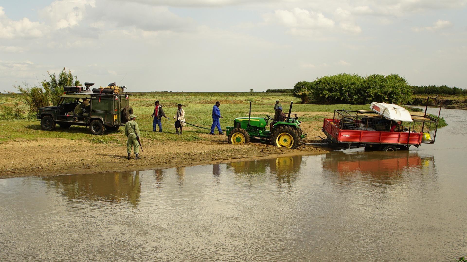 The first overland mission to explore the mysterious massive aggregations of crocs.