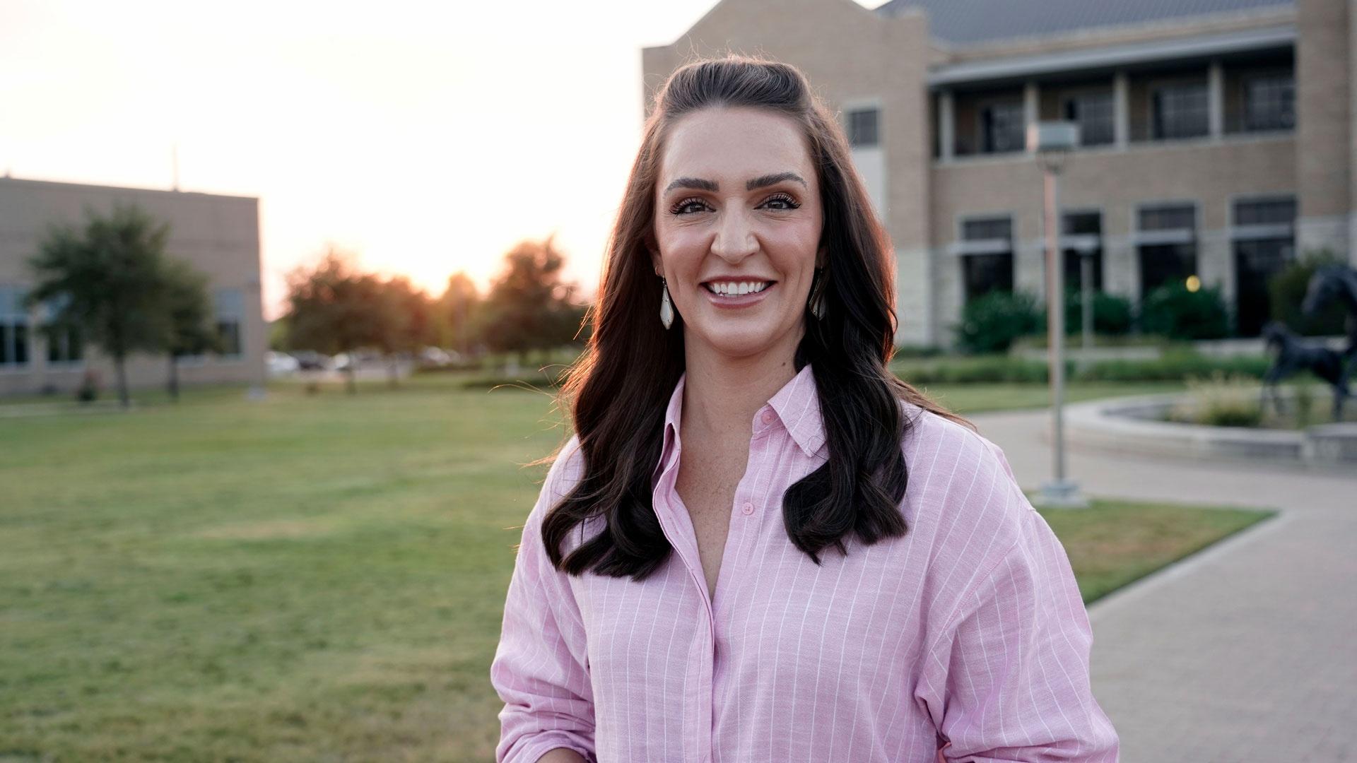 Chelsea Reber, host of "Texas A&M Today."