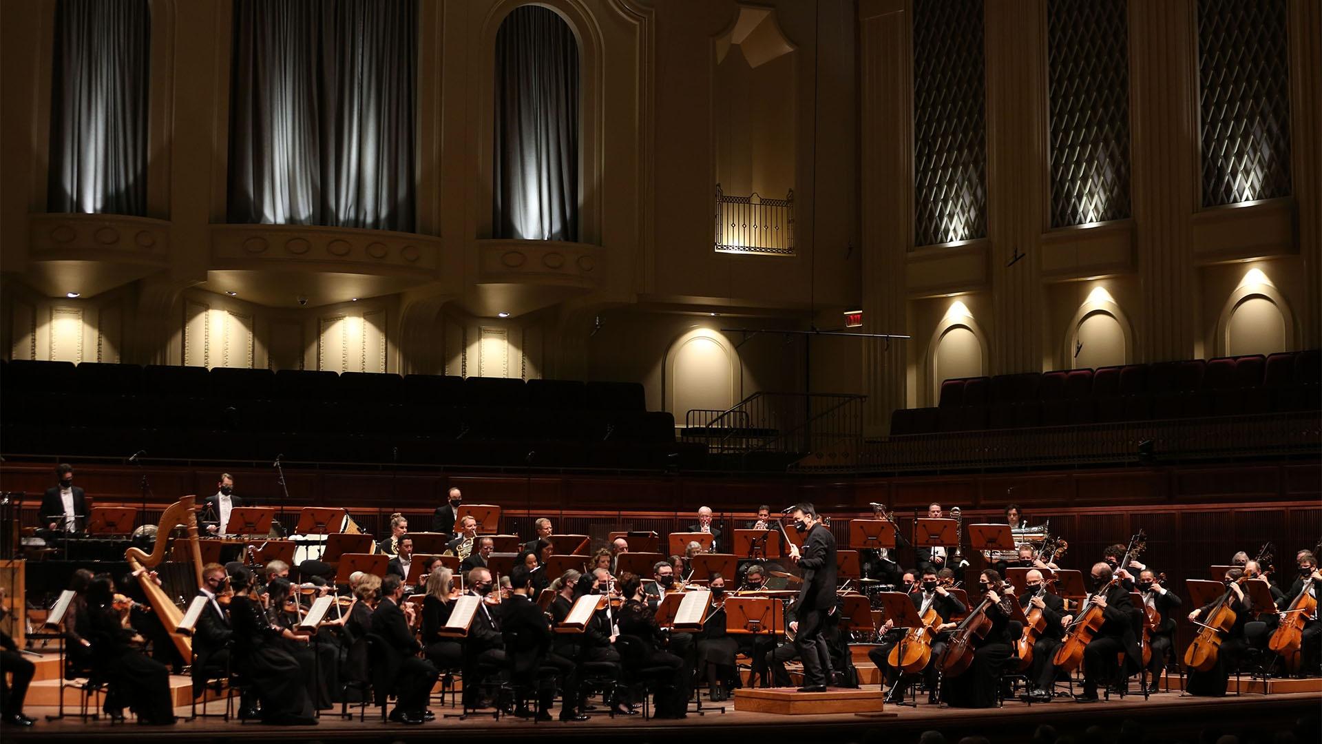 The Milwaukee Symphony Orchestra performs at Bradley Symphony Center.