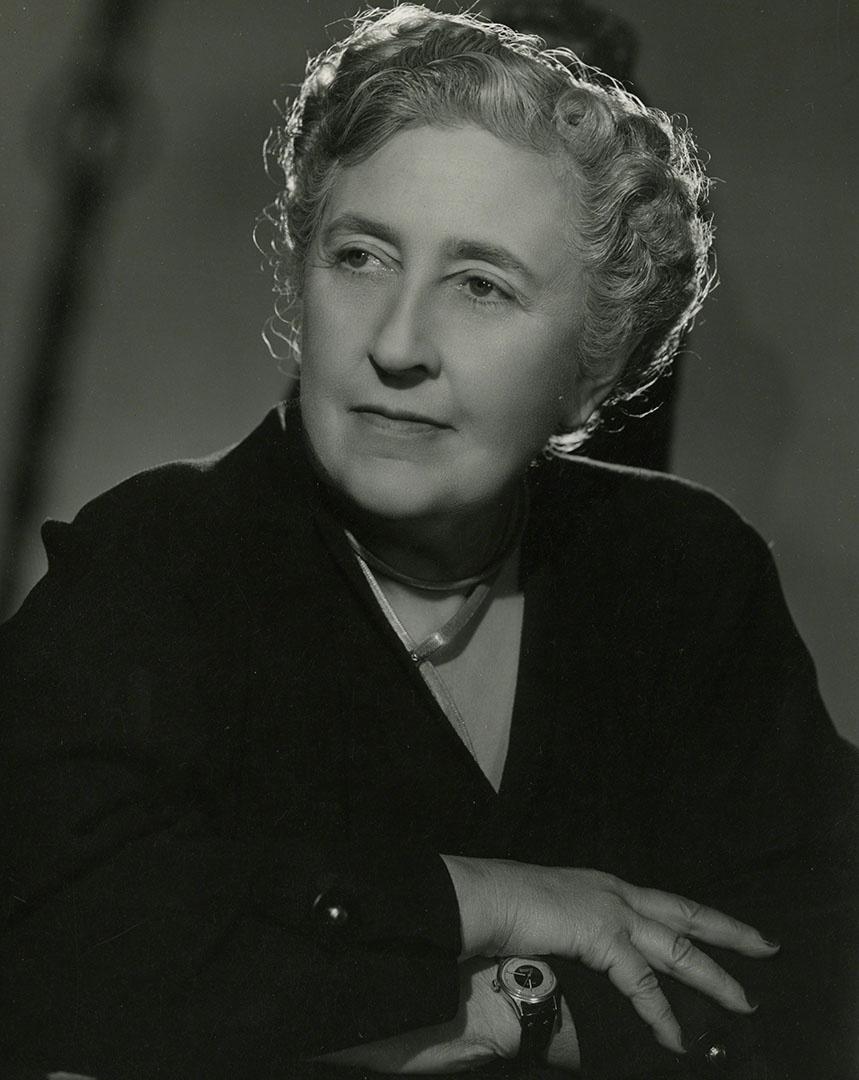 A portrait of Agatha Christie