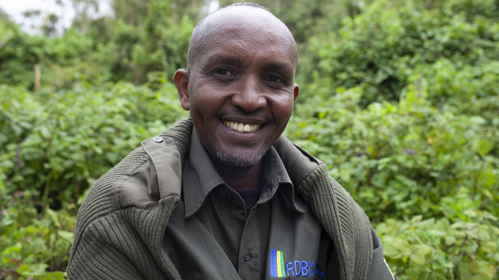 Image of Chief Park Warden, Prosper Uwingeli, Volcanoes National Park, Rwanda