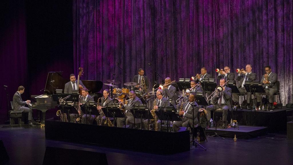 The Jazz at Lincoln Center Orchestra with Wynton Marsalis performing in the House of Swing.