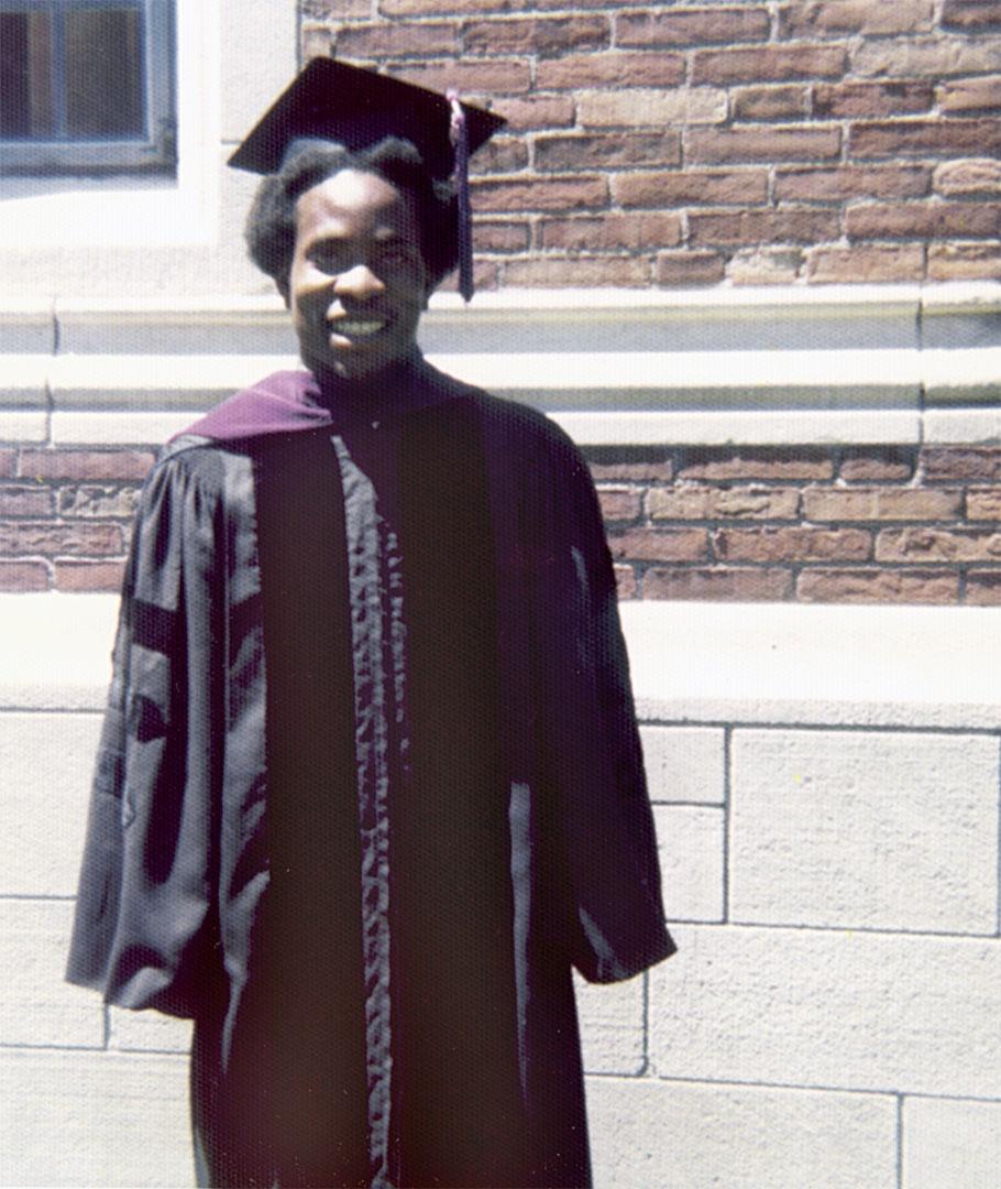 Justice Thomas graduating from Yale Law School in May, 1974.