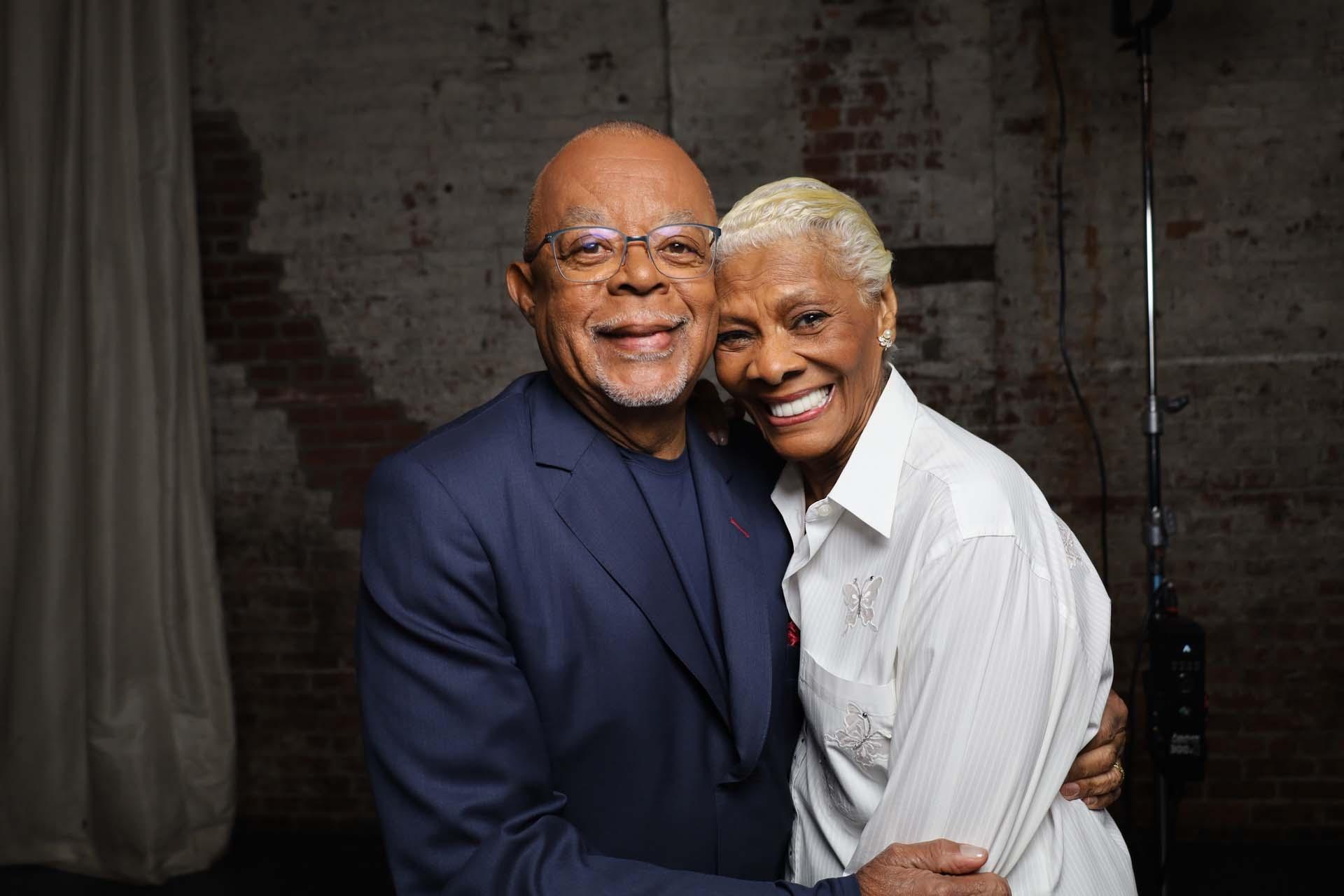 Host, Henry Louis Gates Jr., poses for a photo with Dionne Warwick for GOSPEL