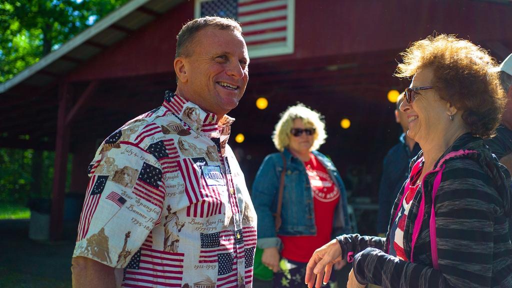 Closeup image of Tom Carroll, chairman of Lehigh Valley Tea Party.